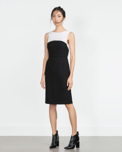 Shoulder stitching dress