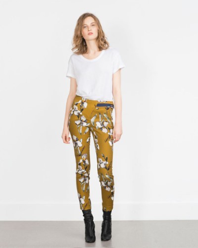 Watercolor print pants