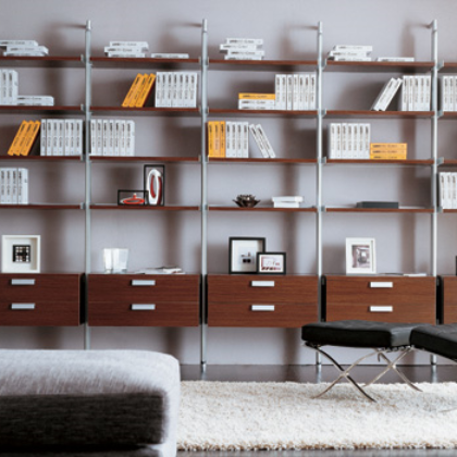 Aluminium bookcase