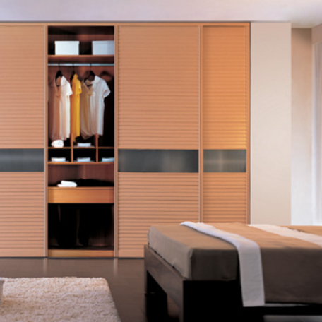 White Oak sliding wardrobe