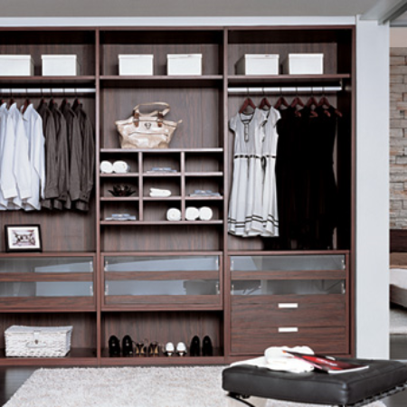 New light Walnut cloakroom
