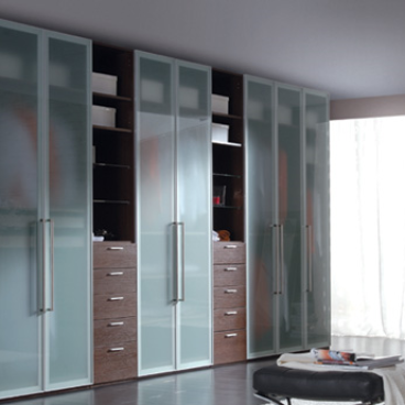 苹果木波浪板趟门