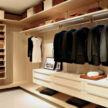 沙榆挂墙式衣帽间