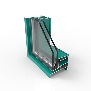 JS100隐框上悬窗