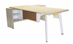 SAS办公桌潍坊办公家具桌现代简约板式桌